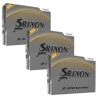 Srixon ZStar Diamond Golf Balls Diamond 3 36 Pack White