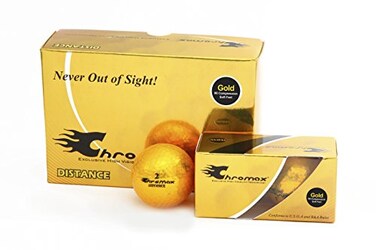Chromax High Visibility Distance Golf Balls 6Pack Gold
