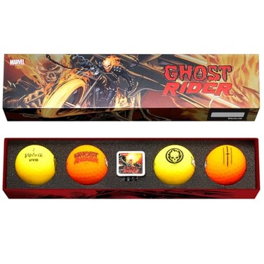 Volvik Marvel Golf Ball Gift Set Ghost Rider