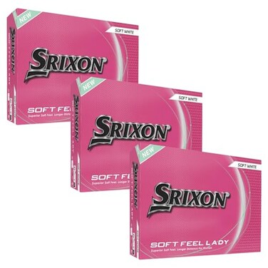 Srixon Soft Feel Lady Golf Balls Soft Feel Lady 9 36 Pack White
