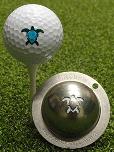 Tin Cup Golf Ball Custom Marker Alignment Tool Models Honu Turtle
