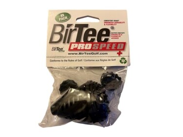BirTee Golf Tees PRO Speed Plus with Flexibility Durability 8 Pack Indoor Golf TeesGolf Simulator TeesWinter Plastic Golf Tees Black