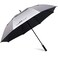G4Free 68 Inch UV Protection Golf Umbrella Auto Open Vented Double Canopy Oversize Extra Large Windproof Sun Rain Umbrellas SilverBlack