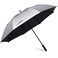 G4Free 68 Inch UV Protection Golf Umbrella Auto Open Vented Double Canopy Oversize Extra Large Windproof Sun Rain Umbrellas SilverBlack