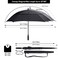 G4Free Extra Large Golf Umbrella 62 inch Square Vented Windproof Auto Open Double Canopy Oversized Stick Umbrella