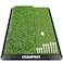 CHAMPKEY DualTurf Golf Hitting Mat Come with 9 Golf Tees 1 Rubber Tee Heavy Duty Rubber Backing Golf Practice Mat Ideal for Indoor Outdoor Training13x17 LITE Version