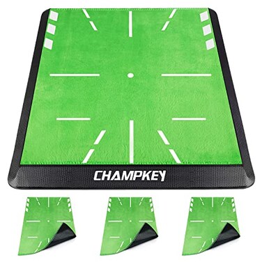 CHAMPKEY HeavyDuty Golf Hitting Mat Swing Path Feedback Golf Practice Mat Ideal for Indoor and Outdoor Training
