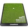 CHAMPKEY Premium Synthetic Turf Golf Hitting Mat Heavy Duty Rubber Base Golf Practice Mat Come with 1 Rubber Tee and 9 Plastic Tees 13 x 17 LITE Version