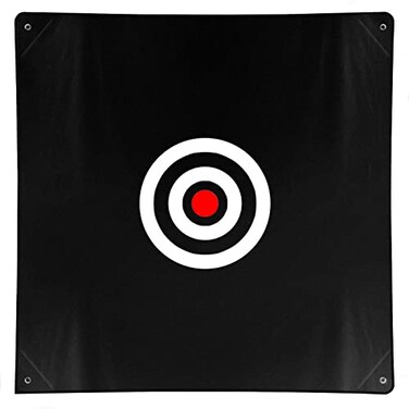 ASENVER 58 x 58 Golf Target Cloth Hitting Practice Target for IndoorOutdoor Training Black