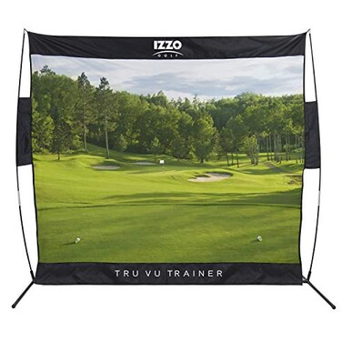 IZZO Golf Tru Vu Trainer Course Style Hitting Net 75 x 75 Feet