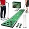 Wekin Indoor Putting Green Mat with 2 Putters 2 Balls12 Hole Covers Golf Training Mat for Party Game Great Gifts for Men