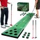 Wekin Indoor Putting Green Mat with 2 Putters 2 Balls12 Hole Covers Golf Training Mat for Party Game Great Gifts for Men