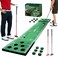 Wekin Indoor Putting Green Mat with 2 Putters 2 Balls12 Hole Covers Golf Training Mat for Party Game Great Gifts for Men