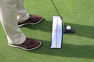EyeLine Golf Large Putting Alignment Shoulder Mirror Portable Aids to Improve Your Putting Setup Eye Placement Putter Face Angle