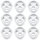 Leitee Golf Hole Cup Practice Putting Green Hole ABS Plastic Golf Putting Cup for Outdoor Backyard9 Pcs4 Inch