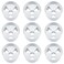Leitee Golf Hole Cup Practice Putting Green Hole ABS Plastic Golf Putting Cup for Outdoor Backyard9 Pcs4 Inch