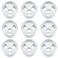 Leitee Golf Hole Cup Practice Putting Green Hole ABS Plastic Golf Putting Cup for Outdoor Backyard9 Pcs4 Inch