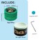 YEUEK TAOM Pool Chalk Holder Round Shaped Practical Tool Billiards Accessories Magnetic Mini Chalk Tip Case Container Round Box Billiards