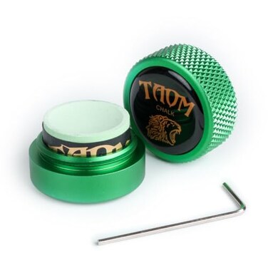 YEUEK TAOM Pool Chalk Holder Round Shaped Practical Tool Billiards Accessories Magnetic Mini Chalk Tip Case Container Round Box Billiards