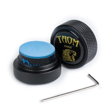 YEUEK TAOM Pool Chalk Holder Round Shaped Practical Tool Billiards Accessories Magnetic Mini Chalk Tip Case Container Round Box Billiards
