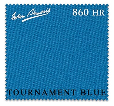 Billiards Iwan Simonis 860HR Pool Table Cloth Tournament Blue 7 ft