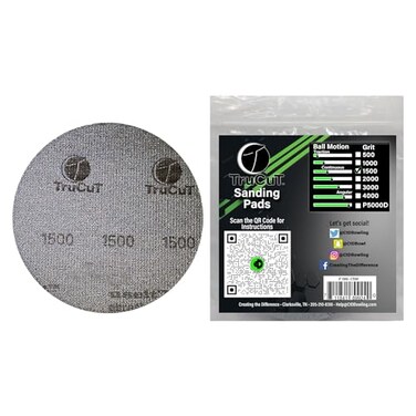 Creating the Difference TruCut Sanding Pads Made Specifically for Bowling Balls Resurfacing Surface Management 1500 Grit 6 inch