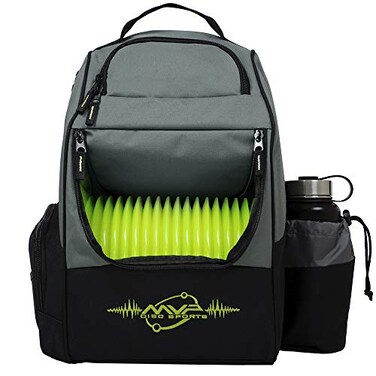 MVP Disc Sports Shuttle Disc Golf Backpack Bag GrayLime