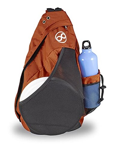 Infinite Discs Slinger Disc Golf Backpack for Quick Disc Storage 612 Discs in Your Bag Dark Orange
