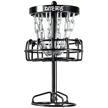 MVP Disc Sports Black Hole Micro Disc Golf Basket 6 Tall Mini Basket