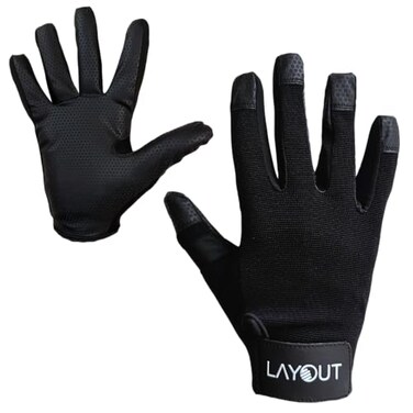 Layout Ultimate Layout Elite Discgolf and Ultimate Frisbee Glove Play Better with Consistent Grip Black L
