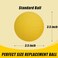 Viminston Spike Replacement Balls 6 Yellow Soft Balls with Pump for Roundnet Game