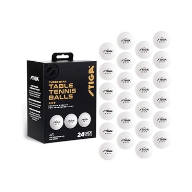 STIGA 3Star Table Tennis Balls White 24 Pack
