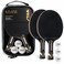 STIGA Premium 2Player Table Tennis Set Includes 2 ITTF Approved Paddles 3 White 3Star Ping Pong Balls Carry Case
