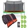 Jump Tastic Trampoline 15Ft Trampoline Net Replacement with 6 Caps Trampoline Net Fit for 15Ft Round6 Straight PolesNot Include Poles