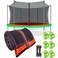 Jump Tastic Trampoline 15Ft Trampoline Net Replacement with 6 Caps Trampoline Net Fit for 15Ft Round6 Straight PolesNot Include Poles