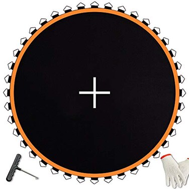 Jump Tastic Trampoline JumpTastic Replacement Trampoline Mat Fits14FT Trampoline Frame with 72 Pcs VRing Using 55in SpringNot Include Spring Mats Diameter 150in