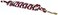 Weaver Leather Poly Lead Rope with a Solid Brass 225 Snap GraphiteRedWhite