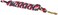 Weaver Leather Poly Lead Rope with a Solid Brass 225 Snap GraphiteRedWhite