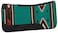 Weaver Equine 31 x 32 Contoured Single Weave Wool Blend Felt Horse Saddle Pad Shock Absorbing Western Saddle Pad for Protection Turquoise Pattern