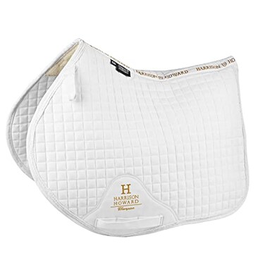Harrison Howard Equestrian Saddle Pad Horse Riding Pad Saddle Pad CC White