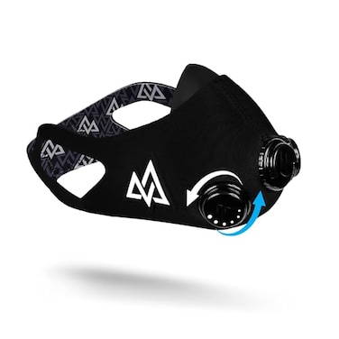 TRAININGMASK Elevation Training Mask 20 Resistance Training Mask High Altitude Mask Workout Mask Black Medium