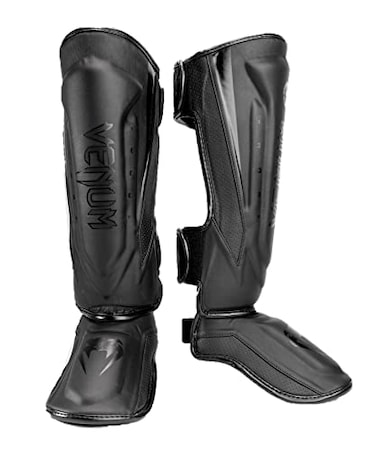 Venum Elite Evo Shin Guards BlackBlack Large
