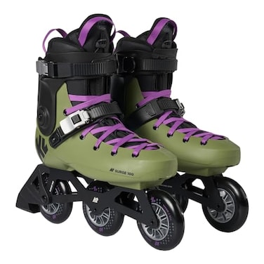 K2 Skate Surge 100 Hardboot Inline Skates OlivePurple Size 9