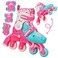 Roller Derby Switch Skates for Beginners 2 in 1 Adjustable Skates Convert from Learn Mode to Inline Skates for Toddlers Kids