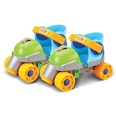 Liberty Imports Adjustable Easy Training Inline Rollerskates BeginnerFriendly QuadStyle 4 Wheel Inline Roller Skates Training for Kids Toddler and Children Green