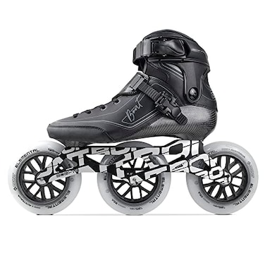 Bont Semi Race III Inline Skates 2PF Unity 118 Frame Elemental 125mm Wheels ABEC7 Bearings Black 105