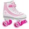 Roller Derby FireStar Youth Girls Roller Skate WhitePink Size 3