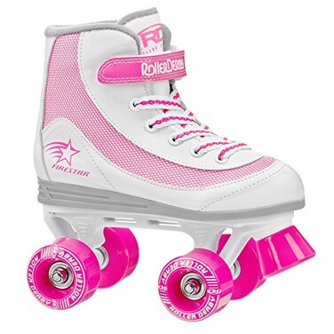 Roller Derby FireStar Youth Girls Roller Skate WhitePink Size 3
