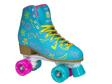 Epic Skates Splash Quad Roller Skates Blue Ladies 9