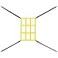 AOLIGEIJS Baseball Net Adjustable Strike Zone Target Strike Zone Pro Yellow